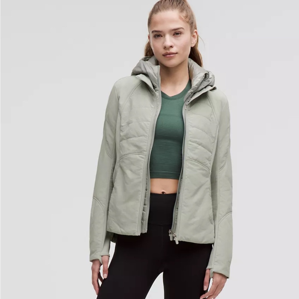 Lululemon another mile jacket Jade Grey size 8